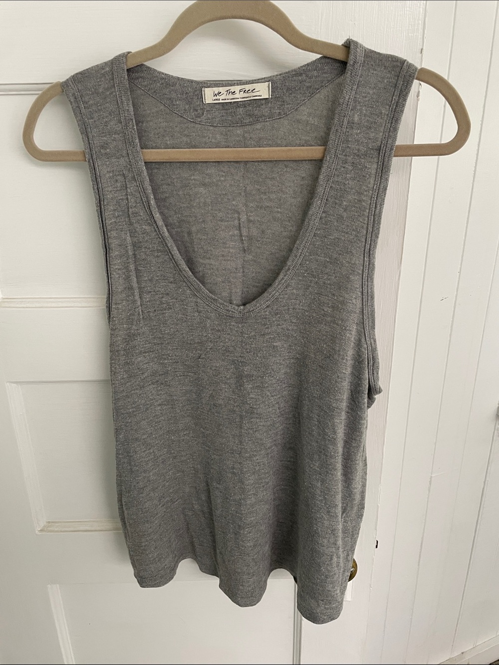We The Free (Free People) lilac purple Large muscle tank top, gently used
